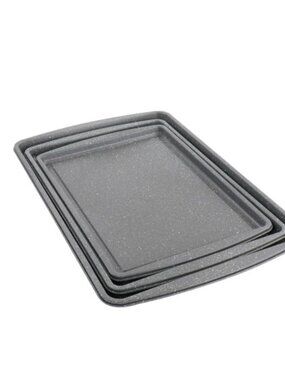 OSTER CARBON STEEL NONSTICK COOKIE SHEET, (SET OF 3)